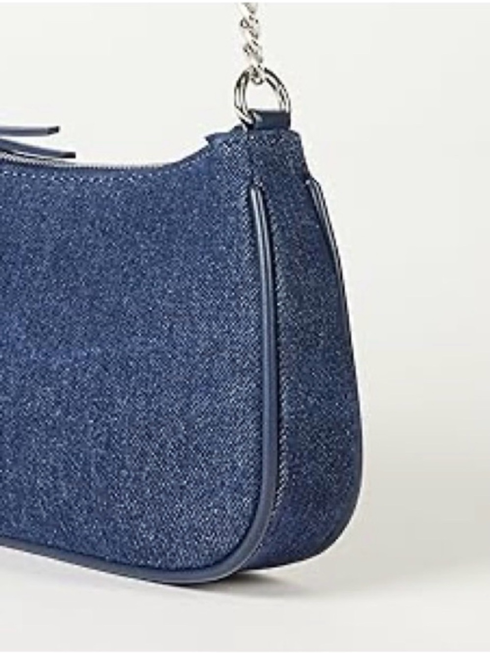 Denim Chain Shoulder Bag - Picture 2 of 4
